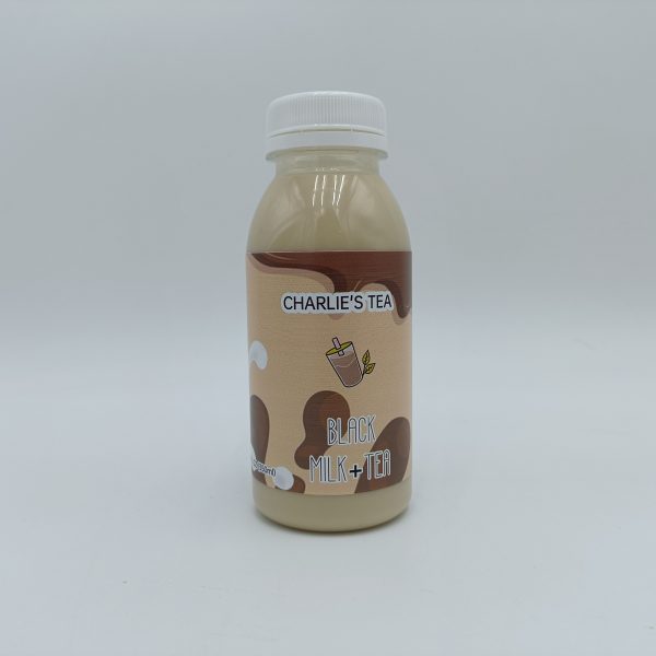 CHARLIE'S TEA Milk Tea Black Milk Tea Made with Milk, Low Sugar, Organic, Antioxidant-Rich and Nitro-Infused for Smooth Taste